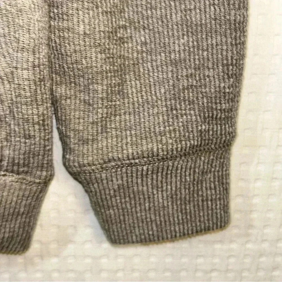 NEW Outpost Makers Buckle Sz M Knit 1/4 Zip Sweater Terry Cloth Beige Brown - Picture 10 of 13